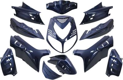 Plaatset 13-delig Edge voor Peugeot Speedfight 2 - blauw metallic Plaatset 13-delig Edge voor Peugeot Speedfight 2 - blauw metallic