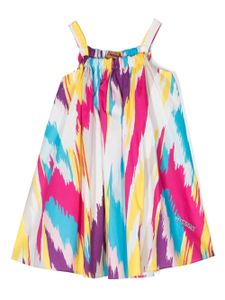 Missoni Kids robe évasée à motif zigzag - Blanc