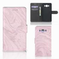 Samsung Galaxy J7 2016 | Bookcase | Marble Pink - Origineel Cadeau Vriendin