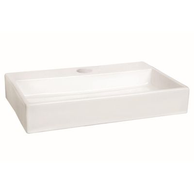 Differnz keramisch fontein 38x7x24cm 1 kraangat wit 38.003.00