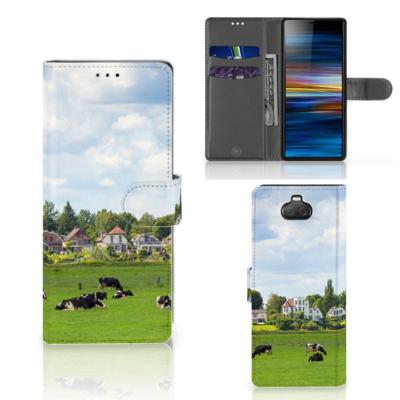 Sony Xperia 10 | Telefoonhoesje | Met pasjeshouder | Koeien
