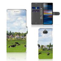 Sony Xperia 10 | Telefoonhoesje | Met pasjeshouder | Koeien
