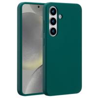 Accezz Liquid Silicone Backcover met MagSafe voor Samsung Galaxy S25 Telefoonhoesje Groen