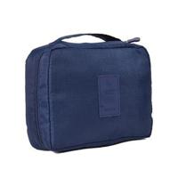 2 PC'S handige reizen cosmetische make-up toilettas geval Wash organisator opbergetui Bag (donkerblauw)