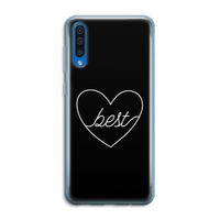 Best heart black: Samsung Galaxy A50 Transparant Hoesje