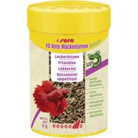 Sera FD Rote Mückenlarven Nature - Vriesdroogvoer Voor Carnivore Aquariumvissen 100ml (9g)