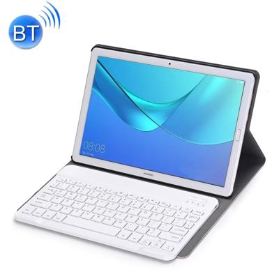 Afneembare Bluetooth-toetsenbord ultradunne horizontale Flip lederen draagtas voor Huawei MediaPad M5 10 8 inch met houder (goud)