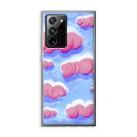 Roze wolken met vogels: Samsung Galaxy Note 20 Ultra / Note 20 Ultra 5G Transparant Hoesje
