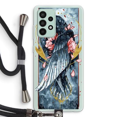 Golden Raven: Samsung Galaxy A52s 5G Transparant Hoesje met koord