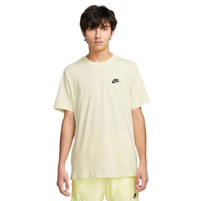 Nike Sportswear Club T-Shirt Lichtgeel Zwart