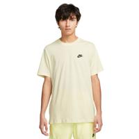 Nike Sportswear Club T-Shirt Lichtgeel Zwart