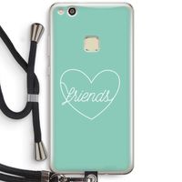 Friends heart pastel: Huawei Ascend P10 Lite Transparant Hoesje met koord