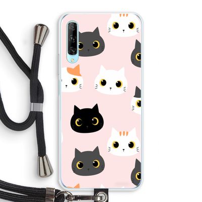 Katten: Huawei P Smart Pro Transparant Hoesje met koord