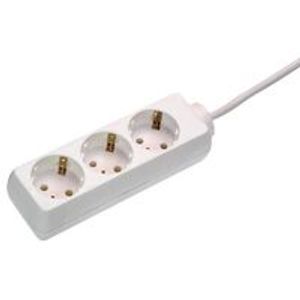 Schwabe Stekkerdoos zwart 3 x randaarde 3m kabel