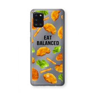 Eat Balanced: Samsung Galaxy A31 Transparant Hoesje