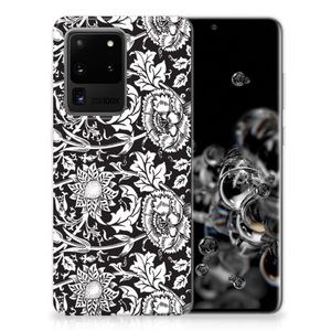 Samsung Galaxy S20 Ultra TPU Case Black Flowers