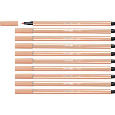 Markeerstiften Stabilo Pen 68 Vlees (10 Onderdelen)