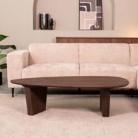LABEL51 Organische Salontafel 'Wow' Mangohout, 135 x 75cm, kleur Espresso
