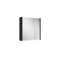 Adema Prime Spiegelkast - 60x63x16cm - inclusief zijpanelen - mat zwart SW1212815/SW812071