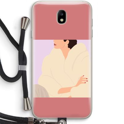 Cosy: Samsung Galaxy J7 (2017) Transparant Hoesje met koord