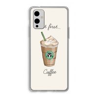 But first coffee: OnePlus 9 Transparant Hoesje
