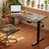 Zit sta bureau Bruin 120x60x72-117cm