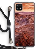 Mars: Samsung Galaxy A22 5G Transparant Hoesje met koord
