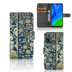 Huawei P Smart 2020 Hoesje Beige Flowers