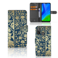 Huawei P Smart 2020 Hoesje Beige Flowers - thumbnail