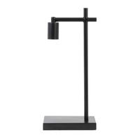 D - Light & Living - Tafellamp CORBY - 21x12x45.5cm - Zwart - thumbnail