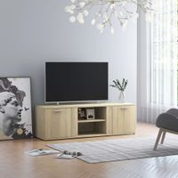 Tv-meubel 120x34x37 cm bewerkt hout sonoma eikenkleurig