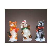 Verlichte decoratie Lumineo Kerstmis dieren Acryl