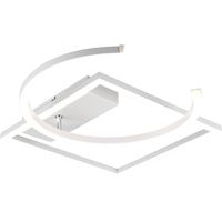 LED Plafondlamp - Plafondverlichting - Trion Pivacci - 23.5W - Natuurlijk Wit 4000K - Dimbaar - Vierkant - Mat Wit - Aluminium - thumbnail