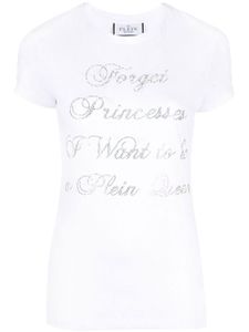 Philipp Plein t-shirt à ornements en cristal - Blanc