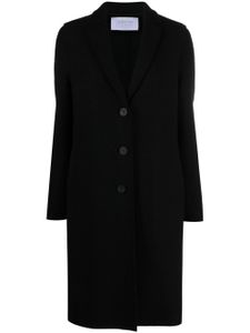 Harris Wharf London manteau en laine à simple boutonnage - Noir