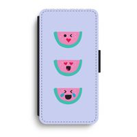 Smiley watermeloen: iPhone XR Flip Hoesje
