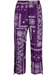 Palm Angels pantalon à imprimé bandana - Violet