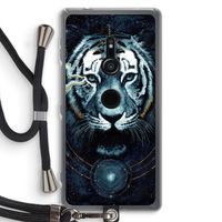 Darkness Tiger: Sony Xperia XZ2 Transparant Hoesje met koord