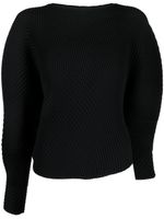 Issey Miyake sweat à design asymétrique - Noir - thumbnail