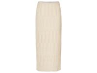 esmara Dames gehaakte midirok (L (44/46), Beige) - thumbnail