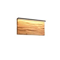 Trio Design wandlampKalea zwart met hout 30cm - 255519130