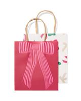 HEMA Cadeautas 7x17x15cm strikken - 2 stuks