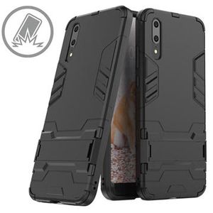 Huawei P20 Armor Hybrid Case met Standaard - Zwart