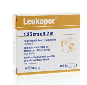 Leukopor Hechtpleister 9.2m x 1.25cm +D 76447 (1 st)