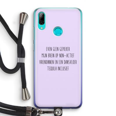 Tequila: Huawei P Smart (2019) Transparant Hoesje met koord