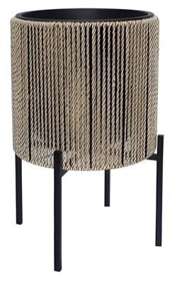 Pot wicker 34x18x18 cm incl standaard - Driesprong collection