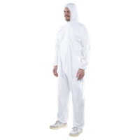 Wolfcraft Wegwerpoverall | Met capuchon | XXL | 1 stuk - 4970000 Wolfcraft Wegwerpoverall | Met capuchon | XXL | 1 stuk - 4970000