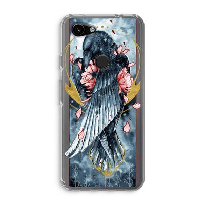 Golden Raven: Google Pixel 3a Transparant Hoesje