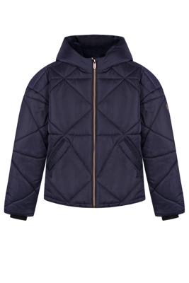 NoBell winter winterjas meisjes - navy blauw - Buffer - kort, capuchon
