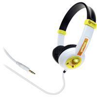 Geemarc KIWIBEAT Over Ear koptelefoon Kinderen Kabel 5-kleurig, Groen, Oranje, Zwart, Wit Lichtgewicht, Volumeregeling, Headset